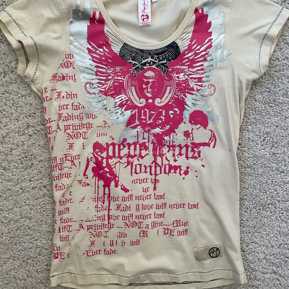 Pepe Jeans Graphic Tee Size M
